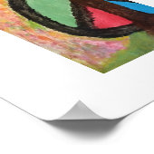 Abstracte kunstprint Boom van Vrede Poster (Hoek)