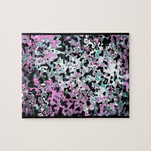 abstracte kunstpuzzel legpuzzel (Horizontaal)