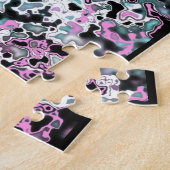 abstracte kunstpuzzel legpuzzel (Zijkant)