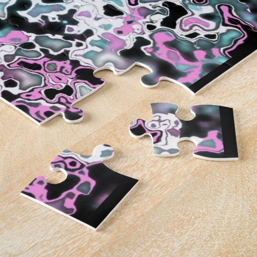 abstracte kunstpuzzel legpuzzel (Zijkant)