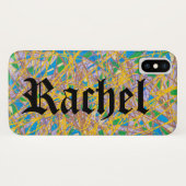 abstracte kunstrachel uit Orphan Black met zwarte Case-Mate iPhone Case (Achterkant (horizontaal))