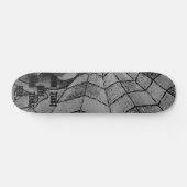 abstracte kunstretro voor zwart - witchevron cobwe persoonlijk skateboard (Horizontaal)
