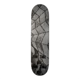 abstracte kunstretro voor zwart - witchevron cobwe persoonlijk skateboard