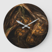 Abstracte kunstronde voor moeder aarde grote klok (Voorkant)