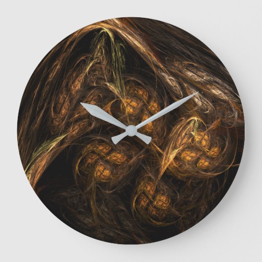 Abstracte kunstronde voor moeder aarde grote klok (Voorkant)