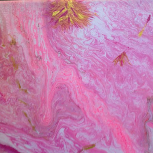 Abstracte kunstroze leggings