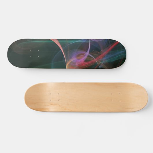Abstracte kunstruimte persoonlijk skateboard (Horizontaal)