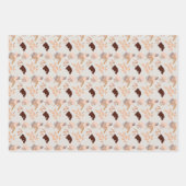 Abstracte kunstschaduwen van bruin inpakpapier vel (Voorkant)