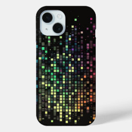 Abstracte kunstschelp iPhone 15 case
