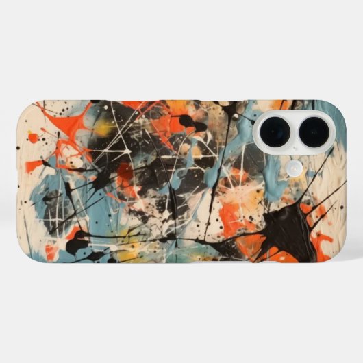 Abstracte kunstschelp Case-Mate iPhone case (Achterkant (horizontaal))