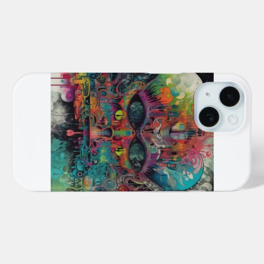 abstracte kunstschelp Case-Mate iPhone case (Achterkant (horizontaal))