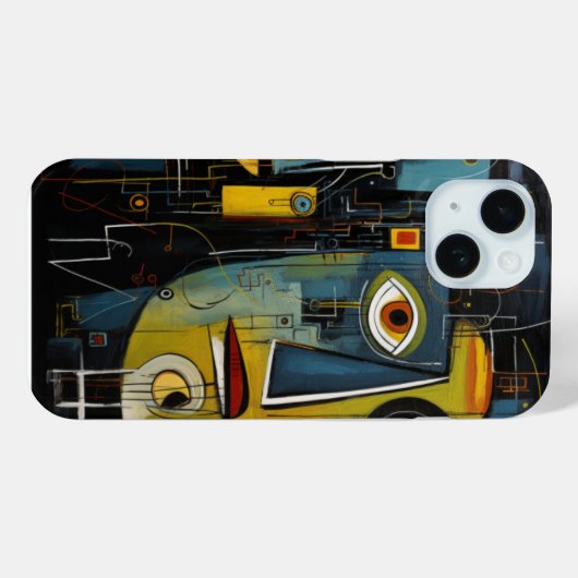 Abstracte kunstschelp Case-Mate iPhone case (Achterkant (horizontaal))