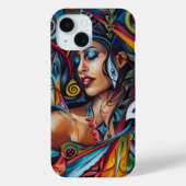Abstracte kunstschelp Case-Mate iPhone case (Achterkant)