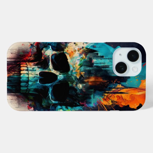 Abstracte kunstschelp Case-Mate iPhone case (Achterkant (horizontaal))