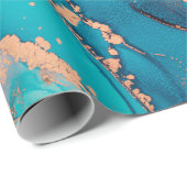 Abstracte kunstschilderachtergrond in alcohol cadeaupapier (Rol Hoek)