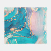 Abstracte kunstschilderachtergrond in alcohol fleece deken (Voorkant (Horizontaal))