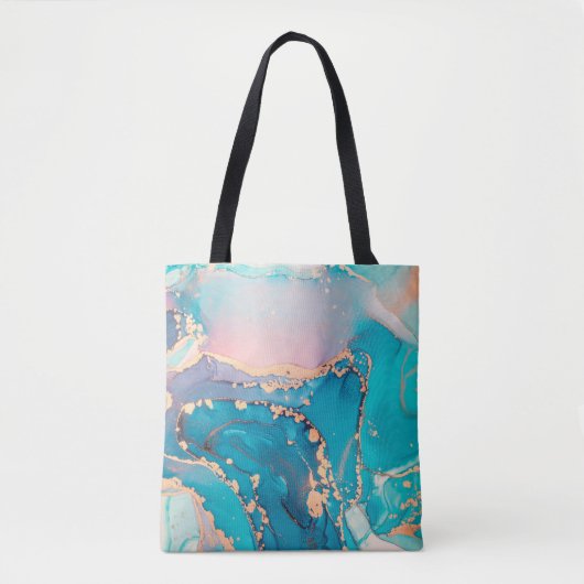 Abstracte kunstschilderachtergrond in alcohol tote bag (Voorkant)