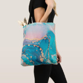 Abstracte kunstschilderachtergrond in alcohol tote bag (Dichtbij)