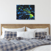 Abstracte kunstschilderafdrukken op Hawaiiaanse ei Canvas Afdruk (Insitu (Slaapkamer))
