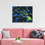 Abstracte kunstschilderafdrukken op Hawaiiaanse ei Canvas Afdruk (Insitu (Woonkamer))