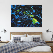 Abstracte kunstschilderafdrukken op Hawaiiaanse ei Canvas Afdruk (Insitu (Slaapkamer))
