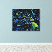 Abstracte kunstschilderafdrukken op Hawaiiaanse ei Canvas Afdruk (Insitu (Houten vloer))