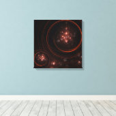 Abstracte kunstschilderafdrukken van Starlight Canvas Afdruk (Insitu (Houten vloer))