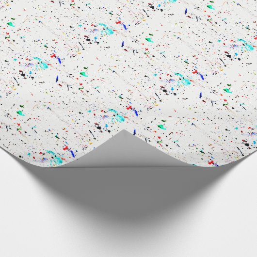 Abstracte kunstschilderassen cadeaupapier (Hoek)