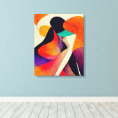 Abstracte kunstschilderdoek voor wandkunst canvas afdruk (Insitu (Houten vloer))