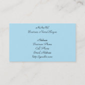 Abstracte kunstschilderende eenbladige vogelboomve visitekaartje (Achterkant)