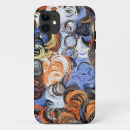 Abstracte kunstschilderende retrokleuren 19 iPhone 11 hoesje
