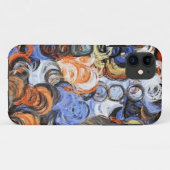 Abstracte kunstschilderende retrokleuren 19 Case-Mate iPhone case (Achterkant (horizontaal))