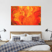 Abstracte kunstschildering 2 canvas afdruk (Insitu (Slaapkamer))