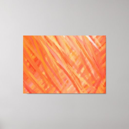 Abstracte kunstschildering 3 van Warm Colors Canvas Afdruk (Voorkant)