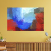 Abstracte kunstschildering 6 canvas afdruk (Insitu (Woonkamer))
