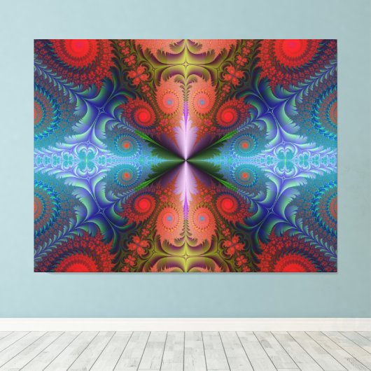 Abstracte kunstschilderkunst canvas afdruk (Insitu (Houten vloer))