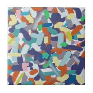 Abstracte kunstschilderpenselen Positieve vleugels Tegeltje