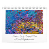 Abstracte kunstschilderskalender voor 2025 kalender (Hoes)