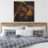 Abstracte kunstschildertekening Moeder Aarde Afdru Canvas Afdruk (Insitu (Slaapkamer))