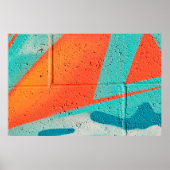 Abstracte kunstspuitverf textuurachtergrond poster (Voorkant)