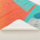 Abstracte kunstspuitverf textuurachtergrond sherpa deken (3/4)