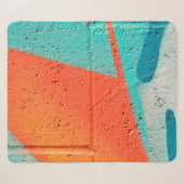 Abstracte kunstspuitverf textuurachtergrond sherpa deken (Voorkant (horizontaal))