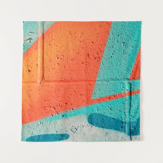 Abstracte kunstspuitverf textuurachtergrond wandkleed (Voorkant)