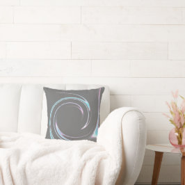 Abstracte kunststeengrijze witte minimalisatie kussen