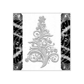Abstracte kunststempel - Abstracte kerstboom Rubberstempel (Afrduk)
