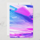 Abstracte kunstster van David Custom Bar Bat Mitzv Kaart (Achterkant)