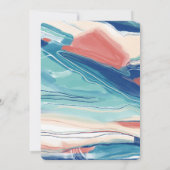 Abstracte kunstster van David Custom Bar Bat Mitzv Kaart (Achterkant)