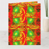 ABSTRACTE KUNSTSTIJL WARME VUURKLEUREN