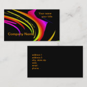 Abstracte kunststofkaartsjabloon visitekaartje (Voorkant / Achterkant)