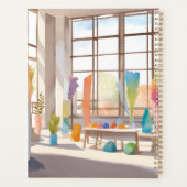 Abstracte Kunststudio | Helder Luchtig Aquarel Planner (Achterkant)